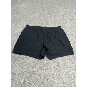 Breathable Coastal Nautica Summer Old Navy Black Linen Blend Pull-On Shorts Sz L